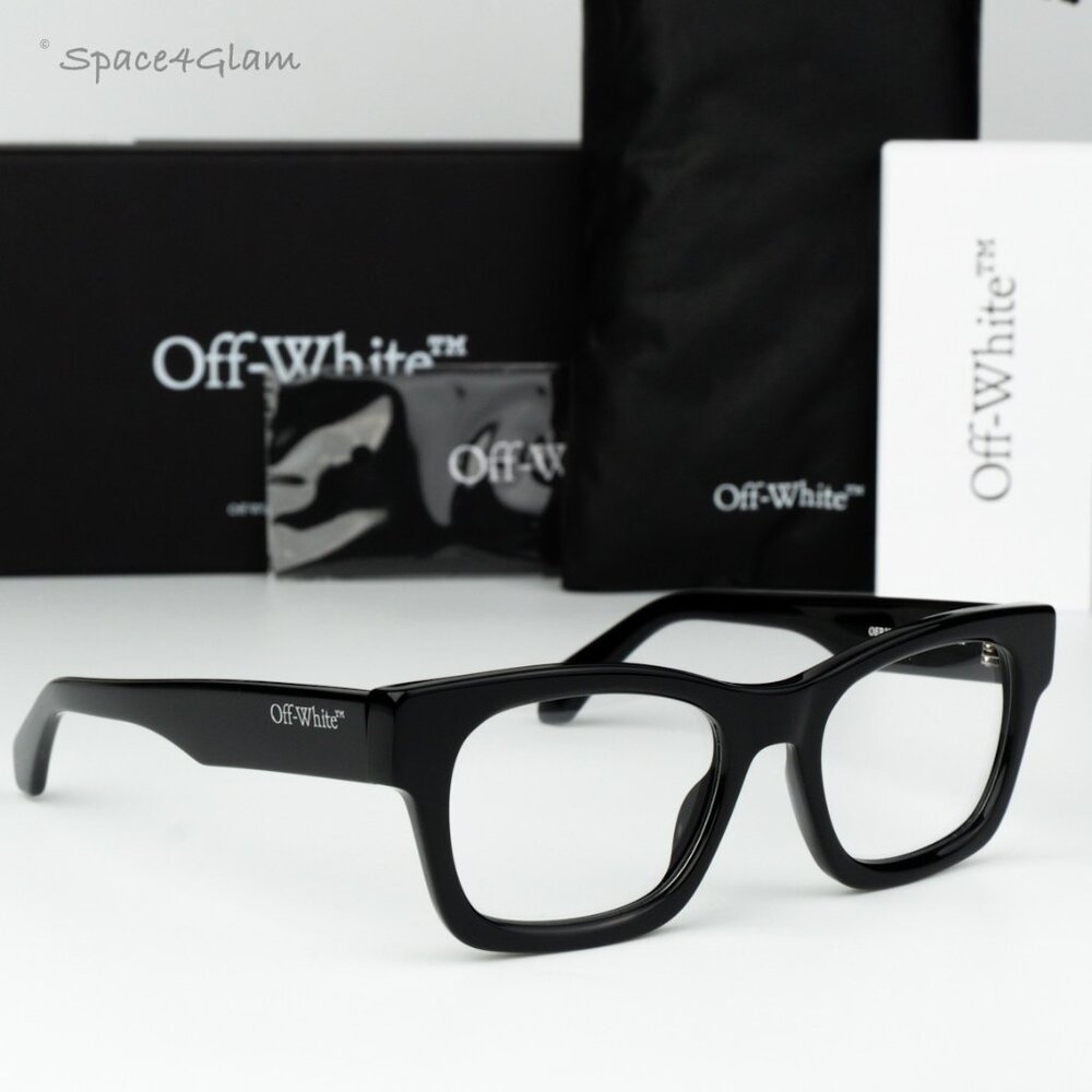 Off-White Women Eyeglasses Black Square OERJ078 STYLE 78 1000 NEW AUTHENTIC